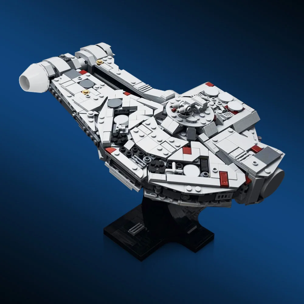 MOC Dash Rendar's Outrider from Falcon Model Building Blocks Space War Falcon Escaper Spaceship Architecture Bricks Toy Gift