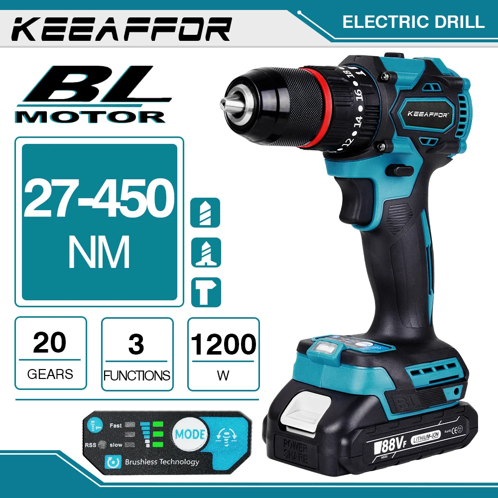 Шуруповерт ударный электрический, 1200 Вт, нм, 20 передач Шуруповерт ударный электрический, 1200 Вт, нм, 20 передач