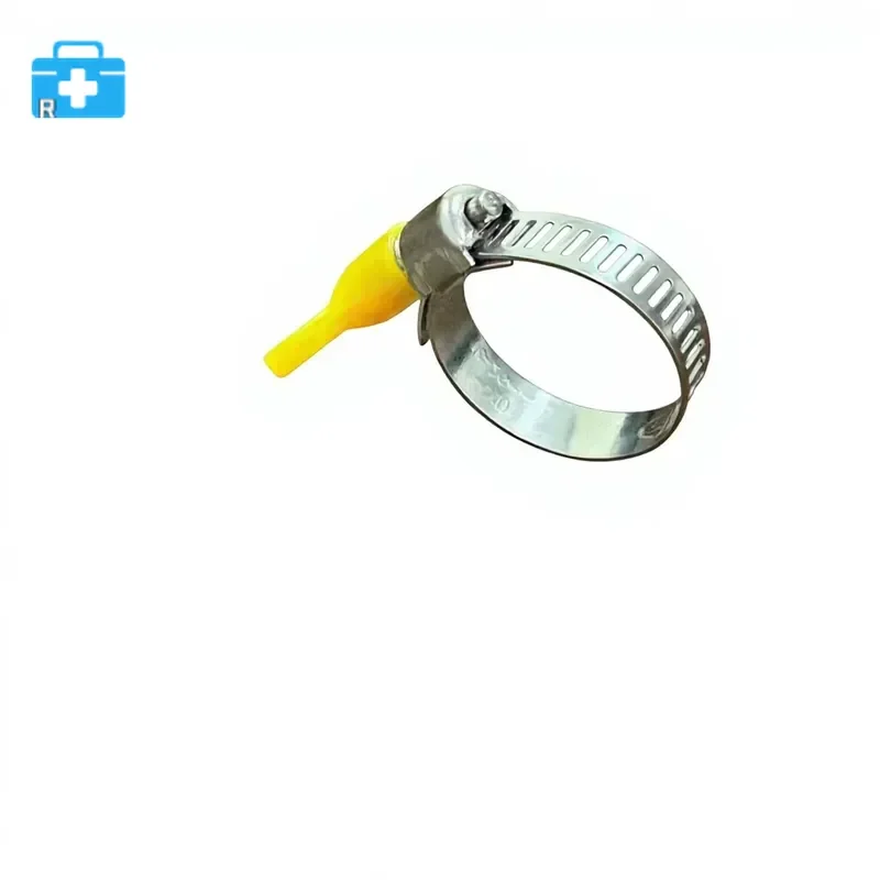 pack of 100 304 stainless steel worm gear hose clamp butterfly handle adjustable pipe clamp, suitable for industrial use in pump