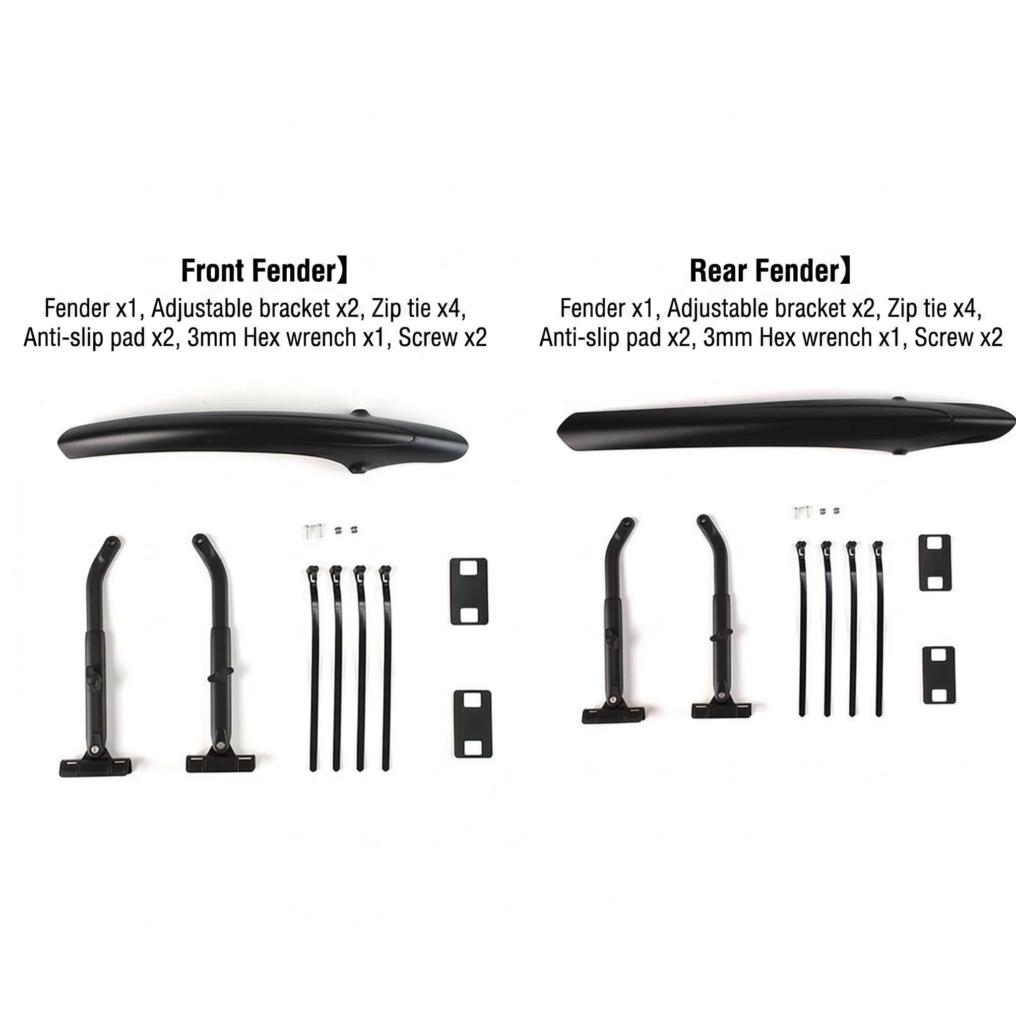 Bike For Fender Front Rear Mudguard For 700C Cycling No Fork Hole Needed Adjustable Angle For Splash Guard For Road Bike
