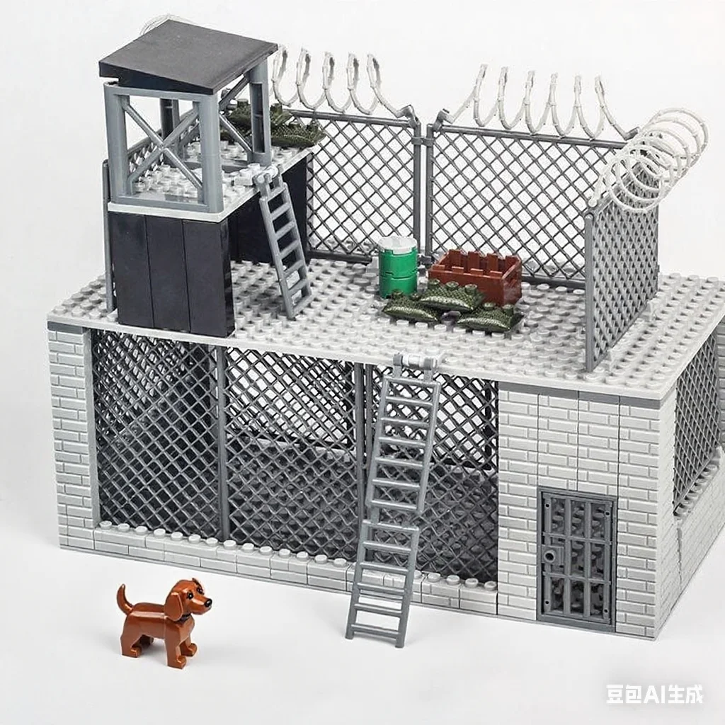 The Walking Dead Wire Mesh Zombies Prison City SWAT Military Building Blocks Figures Bricks Education Toys for Children Gifts