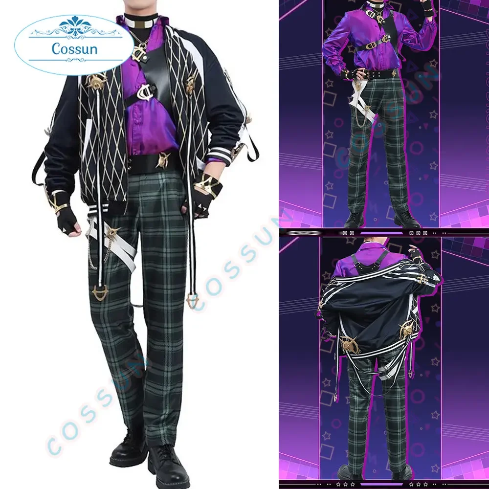 [Customized] Vtuber Nijisanji XSOLEIL Doppio Dropscythe Cosplay Costume Game Suit Uniform Halloween Party Outfit Women Men