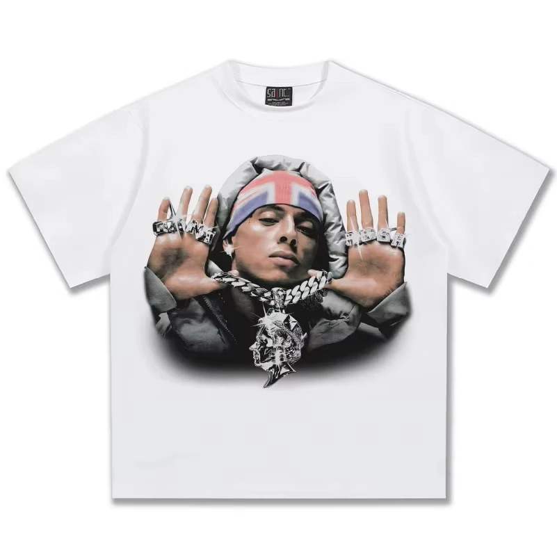 Central Cee Graphic T-Shirt Unisex Oversized Hip Hop Rapper Casual Cotton Short Sleeve Trendy Street