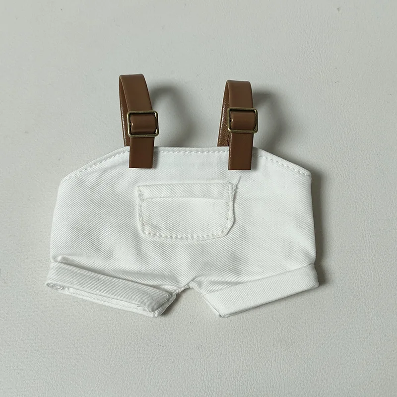 Labubu Doll Clothes Bib Pants Dress Up 15/17cm Plush Doll'S Clothes Sitting Party Clothing Replacement