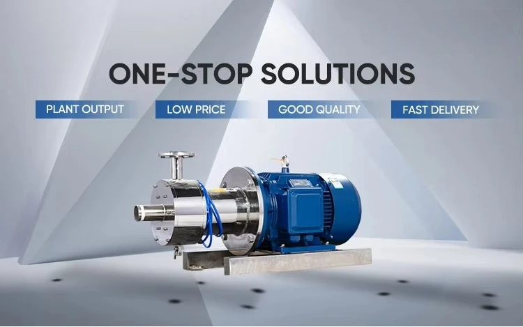 One Stage Inline Homogenizer to Make Emulsion for Coating and Chemical