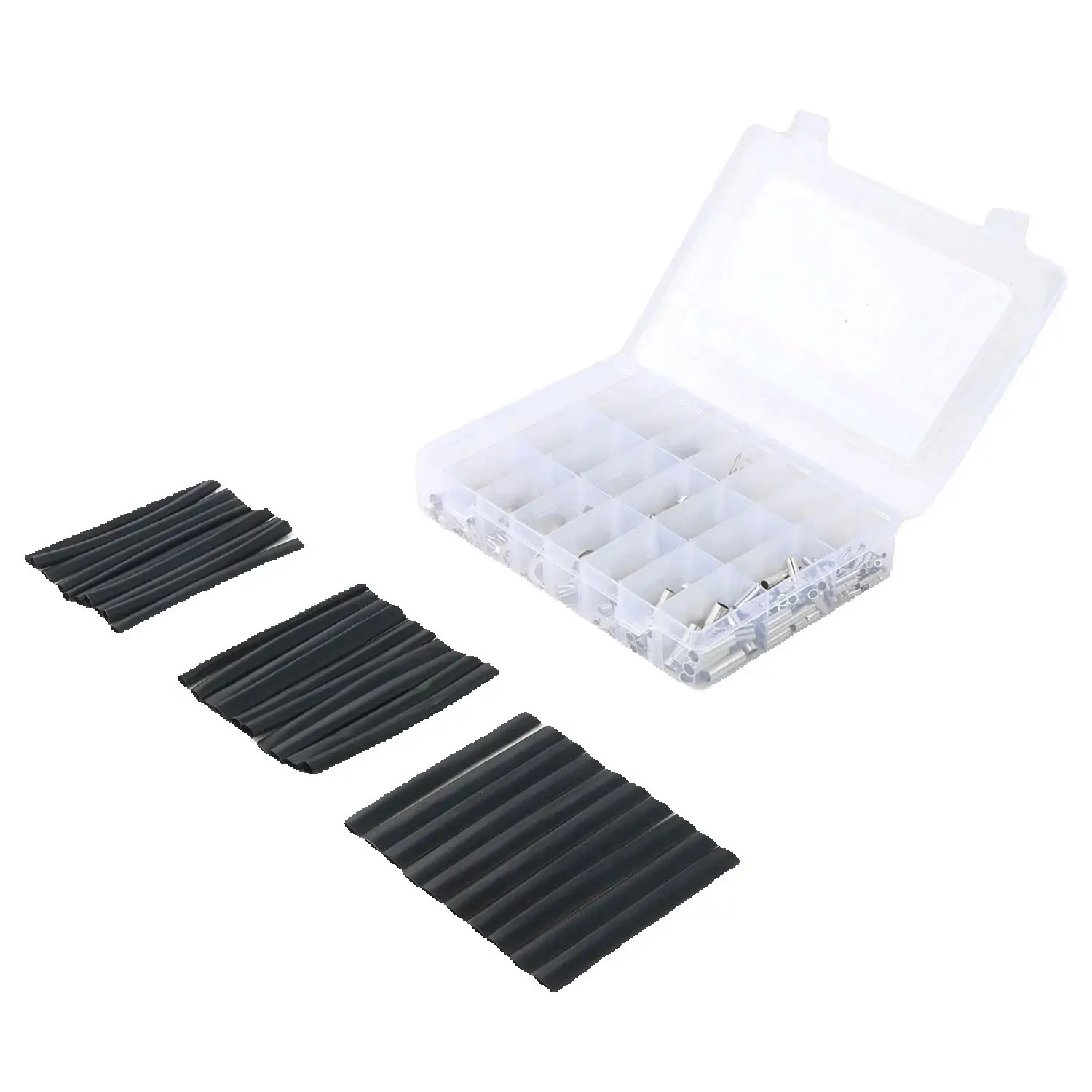 600PCS Non Insulated Ring Terminal Kit AWG 22-10 FOR Electrical Projects