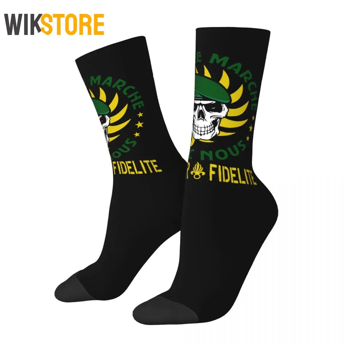 

Hip-hop Mod. 33 Legion Etrangere Paratrooper French Foreign Regiment Football Socks Crew Socks for Unisex