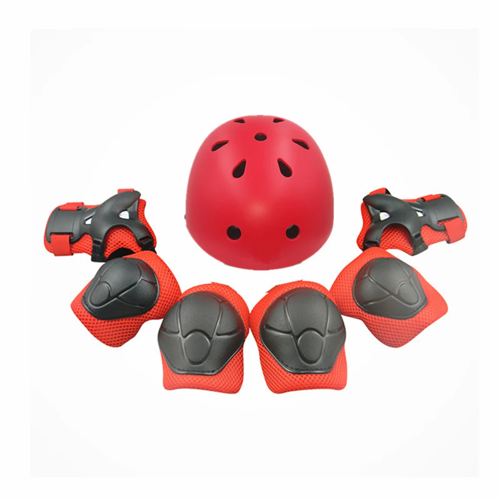 

7 pcs Youth Kids Protective Gear Set Knee Elbow Pads Child Skateboarding Cycling MiniBike Sports Safety Equipment