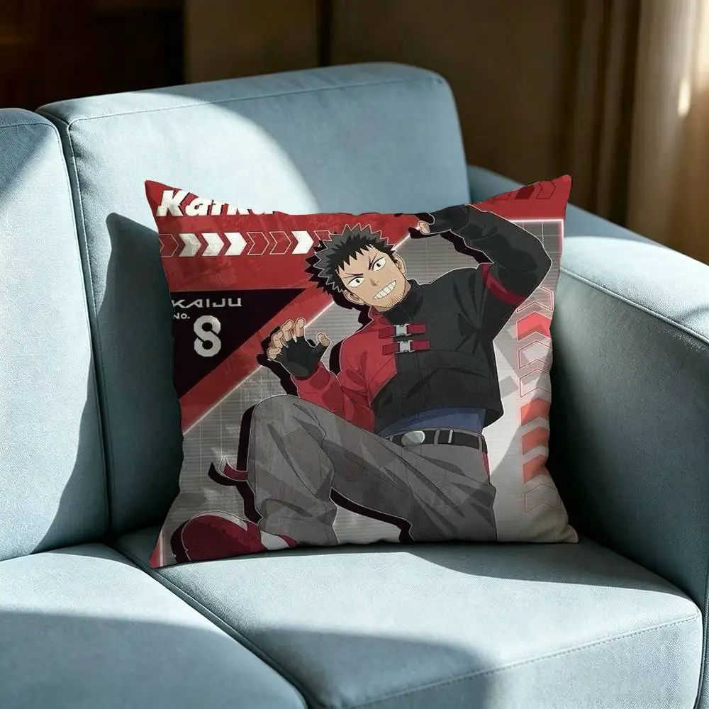 Kaiju No. 8 Main Cast Hype anime Pillow cover Soft Microfiber Pillowcase Home Sofa Decor Surprise Decorative printed.