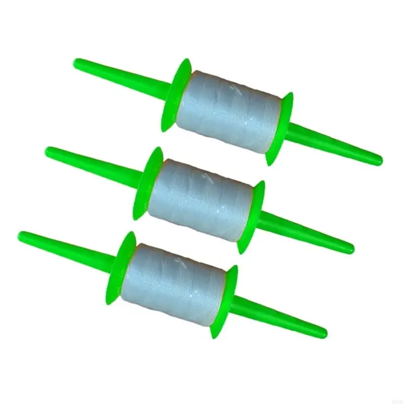 M89C 3pcs Kites String Spool 150m Rápido Recuperación Sistema manejo Nonslip cometas Línea Velete para uso del