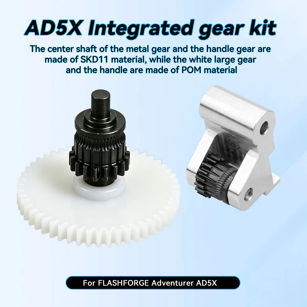 Integriertes Extruder-Getriebeset für Flashforge AD5X Filament-Zuführungsanlage Vollmetall-Griffgetriebe für AD5X Druckerzubehör – Detail 11