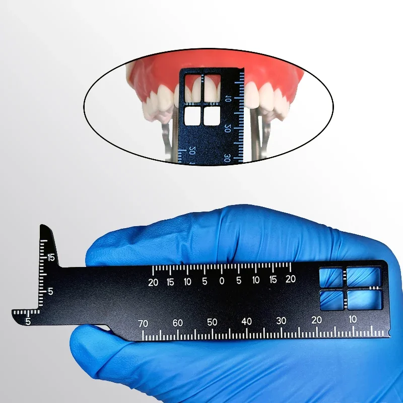 Autoclavable Dental Precision Teeth Measuring Ruler for Dentistry Photography Tooth Measurement and Calibration