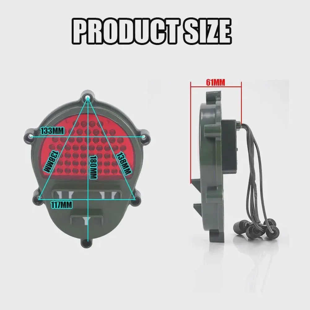 LED Brake Light Rear Mount for Hummer H1 For Humvee For M35 M998 Replaces Part 12422958 Red Yellow Signal Indicator