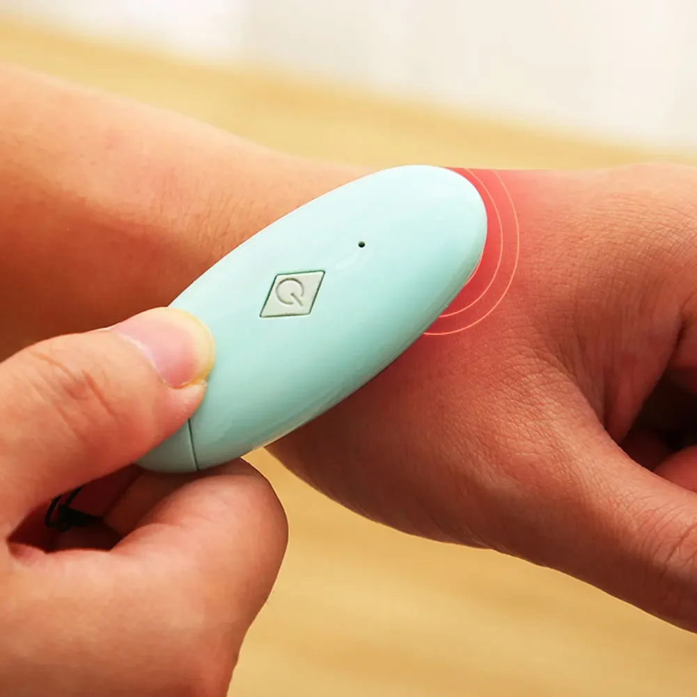 Portable Mosquito Insect Bite Relieve Itching Pen Natural Electric Insect Bite Healer Chemical-Free for Camping Travel Outdoor