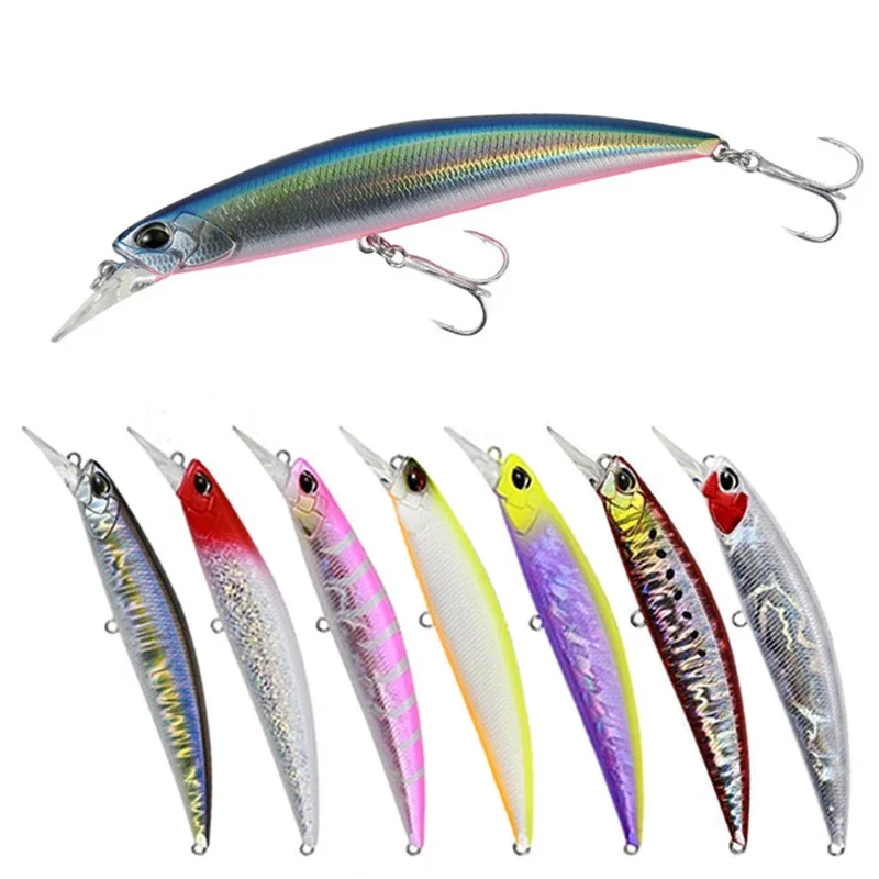 Minnow Saltwater Fishing Lure Hard Baits Jerkbait 110mm 21g Large Trout Pike River Lake 110S Long Casting Sinking Swimbait