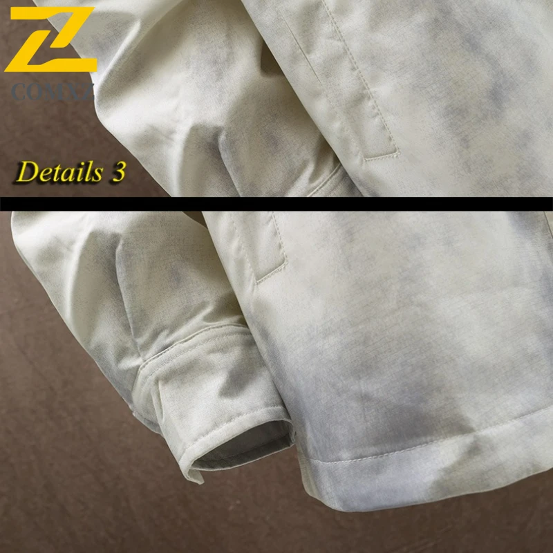 COMXZ Premium Leather Jacket Mens Luxury Elegant Turndown Collar Travel Coat Fashion  Loose Scratch Resistant Autumn Outerwear​