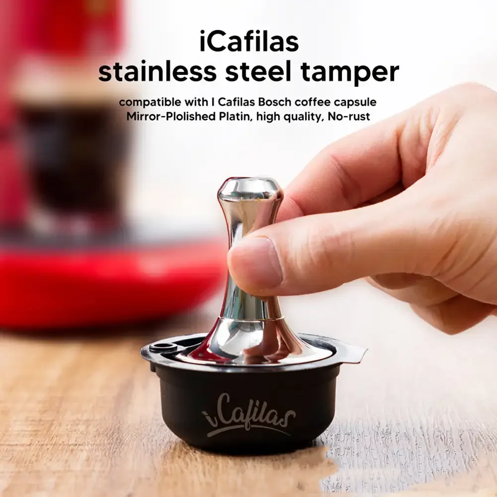 แคปซูลกาแฟสําหรับ Bosch Tassimo กาแฟแคปซูล Tassimo Pods กาแฟกรองแบบเติมได้ Pod พร้อมฝาปิดซิลิโคน