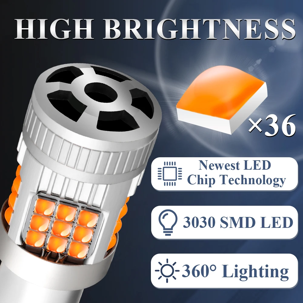 For BMW E36 E46 LED Turn Signal Direction Indicator Lights Bulb E36 E46 Compact Coupe Touring Sedan Tuning Accessories 1992-2007