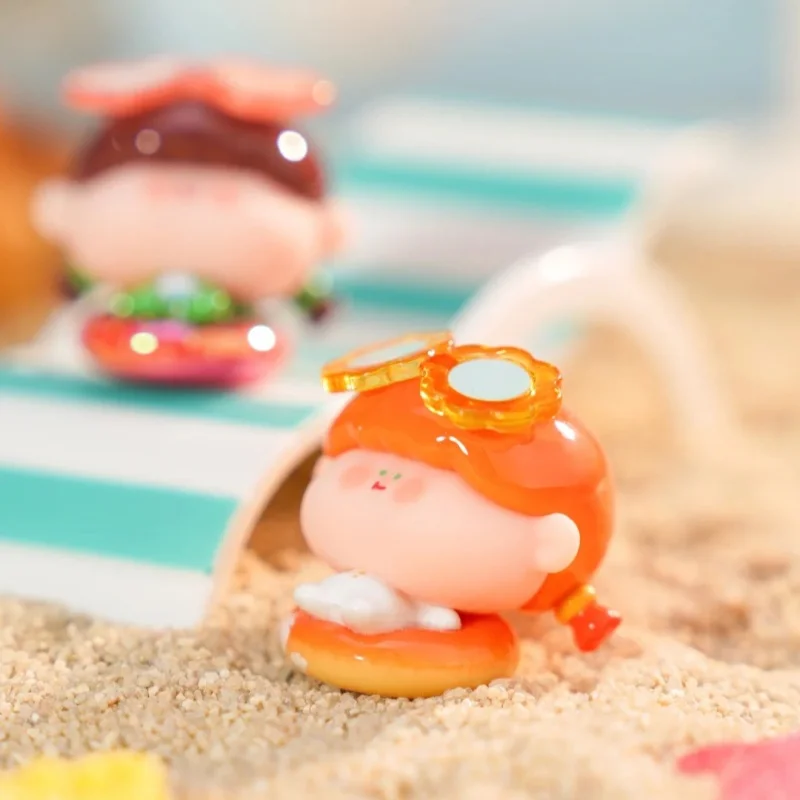 Genuine Amarilliss Beach Inflatable Pool Toy Cute Grain Collectible Figurine Trendy Blind Box Plaything Adorable Gift