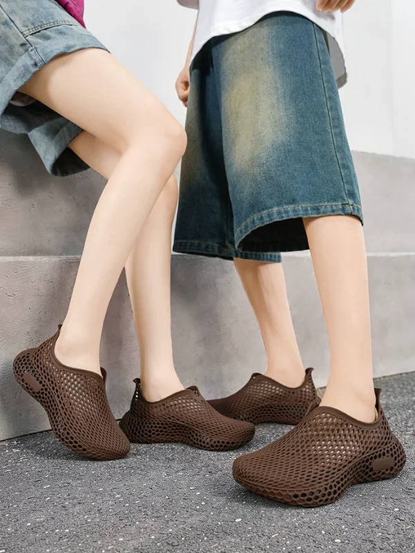 Atmungsaktive Sommerschuhe für Teenager, bequeme und vielseitige Outdoor-Laufschuhe, ultraleichte Lochschuhe – Detail 10
