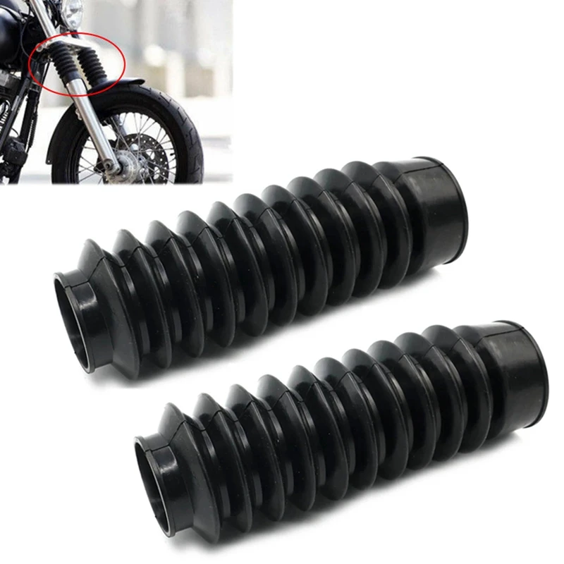 49Mm Rubber Fork Cover Gaiter Gator Boot Shock Protector Dust Guard For Dyna Wide Glide Street Bob FXDB Fatbob Low Rider