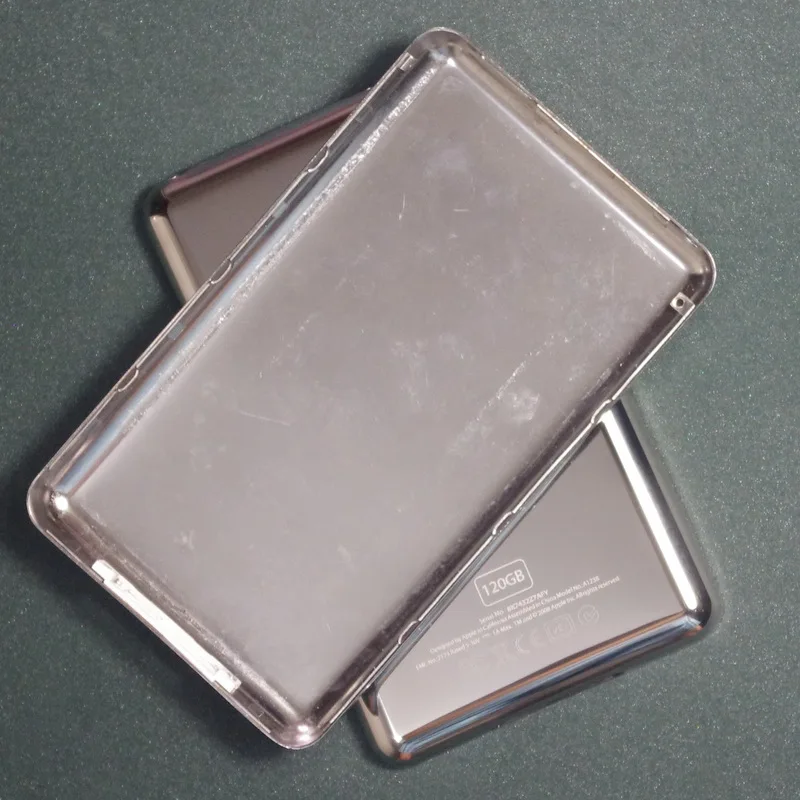 الغطاء الخلفي الإسكان ل iPod الكلاسيكية فيديو U2 30 جرام 60 جرام 80 جيجابايت 120 جيجابايت 160 جيجابايت رقيقة (10.5 مللي متر سمك) و سميكة (13.5 مللي متر سمك)