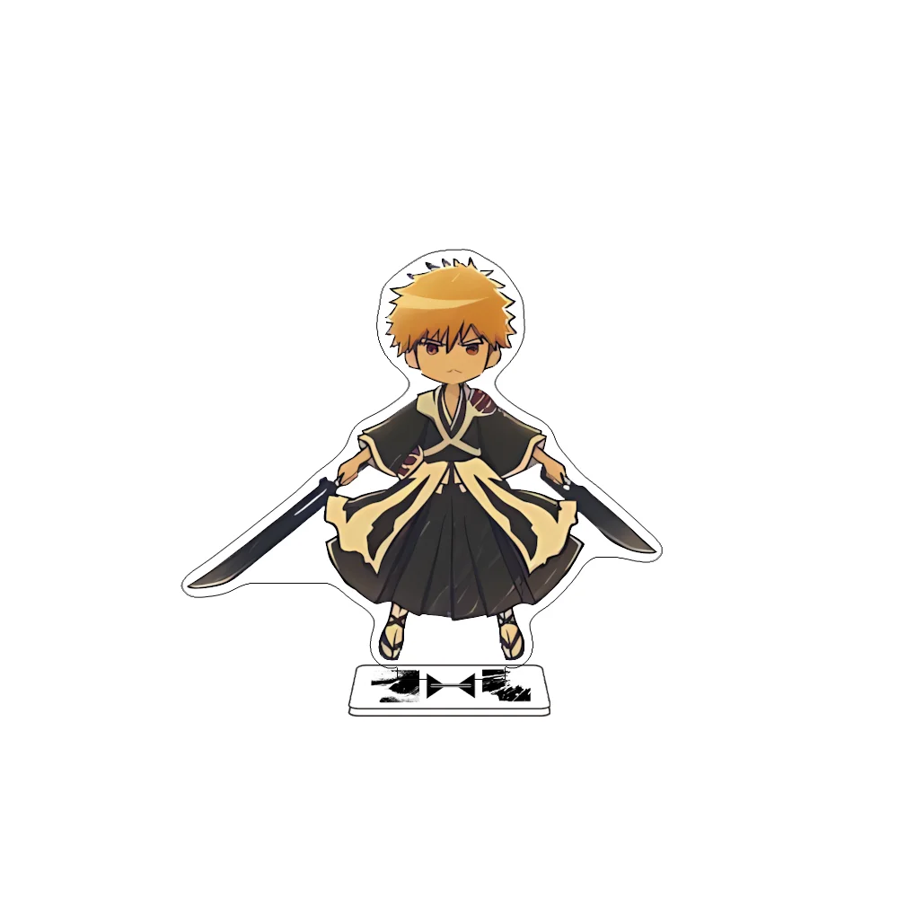Bleach: Thousand-Year Blood War 10CM Acrylic Stand keychain Anime Stand Ichigo Kurosaki Rukia Kuchiki Desk Bedroom Decor Gift