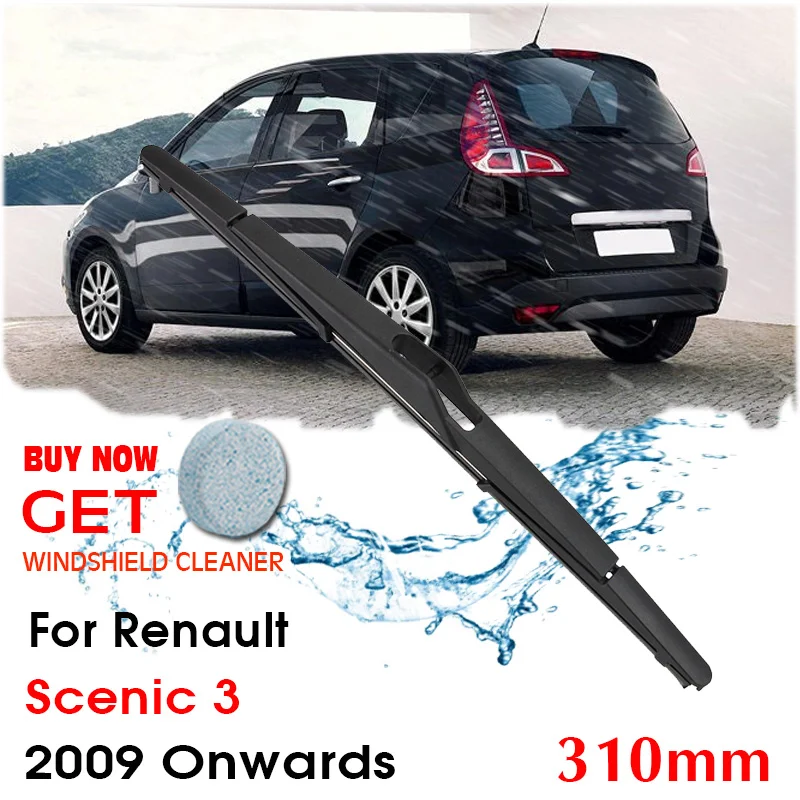 Car Wiper Blade Rear Back Window Windscreen Windshield Wipers Auto Accessories For Renault Scenic 3 Hatchback 310 mm 2009Onwards