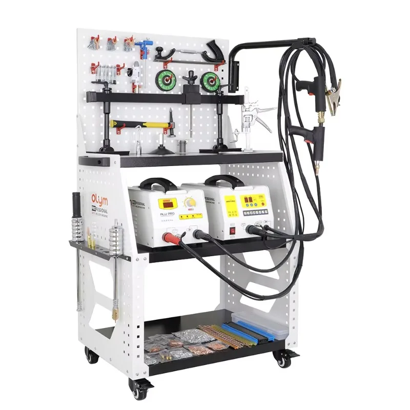 35DN TOP CONFIGURATION Steel and Aluminum Body Repair Machine Dent Puller Pulling Equipment with Trolley for Auto Car Workshop
