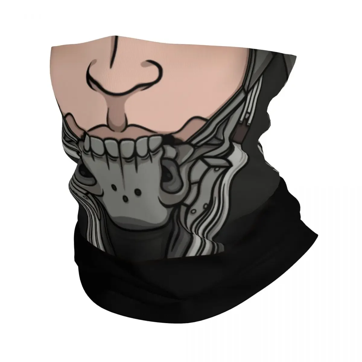 Raiden Metal Gear Solid Bandana Neck Gaiter for Ski Camping Men Women Wrap Scarf Video Game Lover Balaclava Warmer