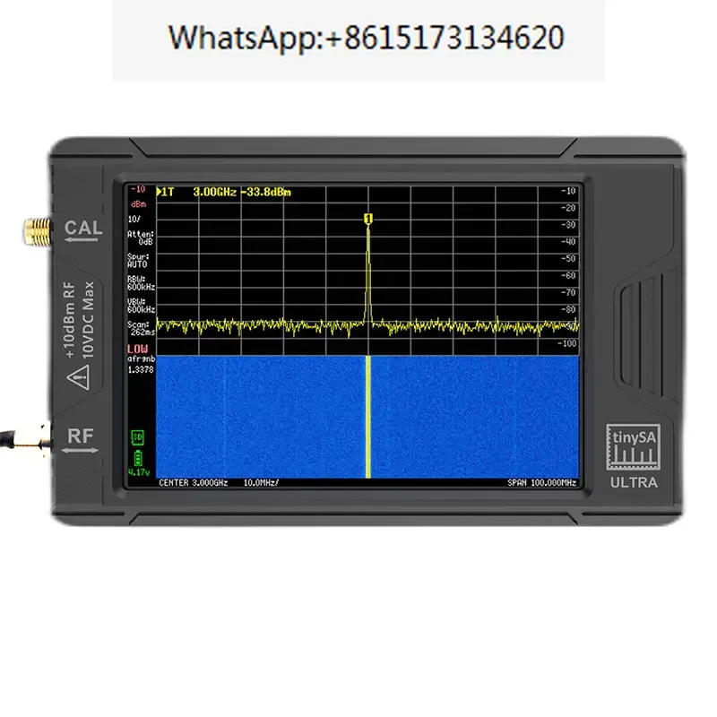 100k-5.3ghz 3.95-inch RF signal generator handheld miniature spectrum analyzer with 4-inch display, suitable for tinySA