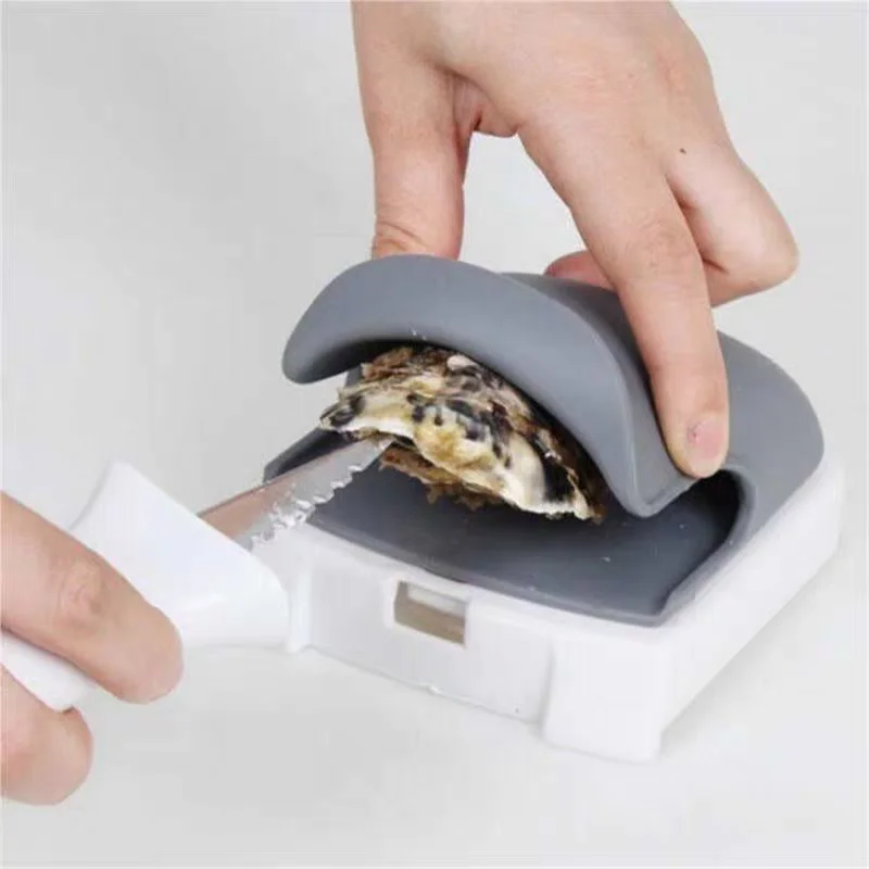 Oyster Holder Ergonomic Silicone Oyster Shucking Tool Hand Protector for Shellfish Clam Scallop Opening Bbq Travel