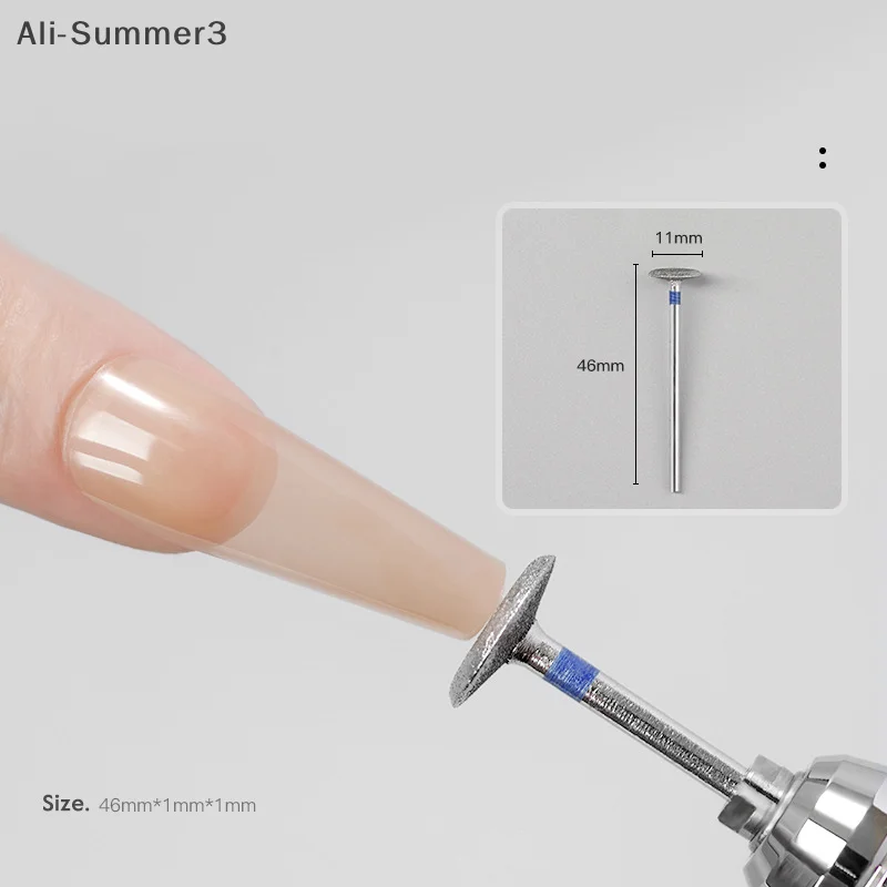 3 قطعة الصحن الطائر رأس مطحنة المحمولة طلاء الأظافر مسمار أدوات تلميع المهنية إزالة الجلد الميت إزالة الأظافر دريل