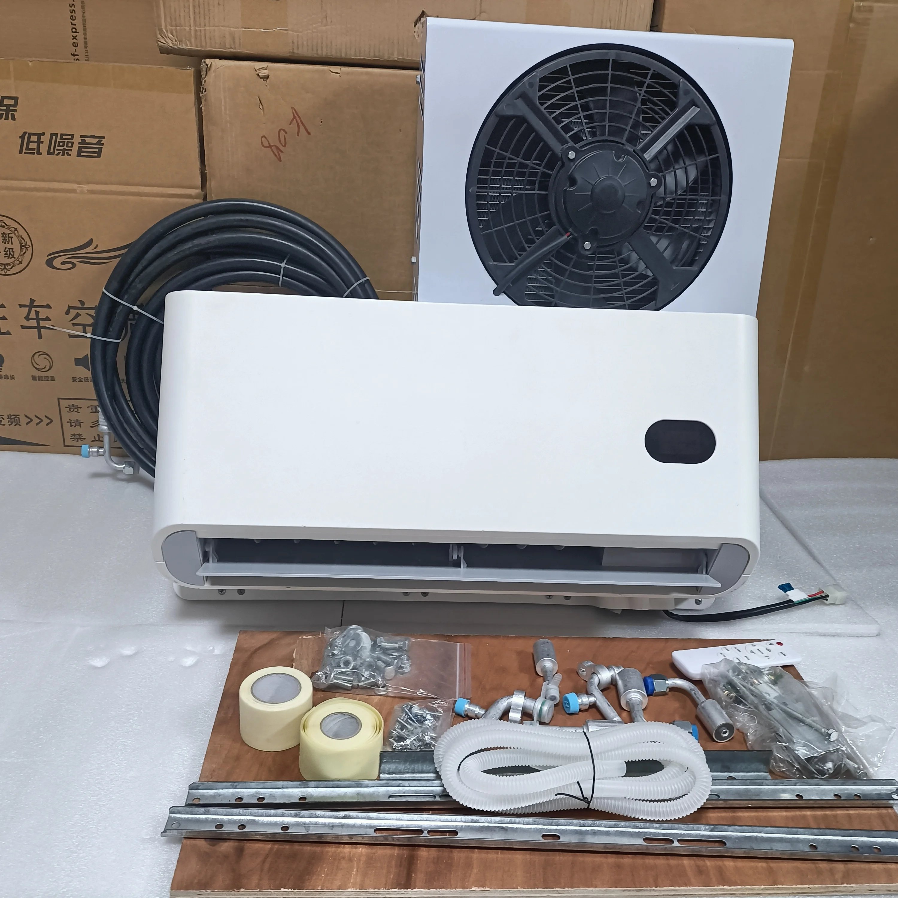 Factory Best Split New 12 Volt Air Conditioning System Parking air Conditioner Cars Trucks Universal Car Air Conditioner Trucks