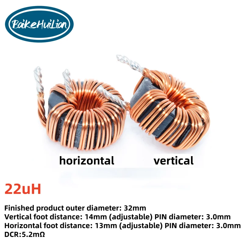 High current magnetic ring inductor 22UH 40A 1.0 four wire parallel wound energy storage inductor ring inductor choke coil