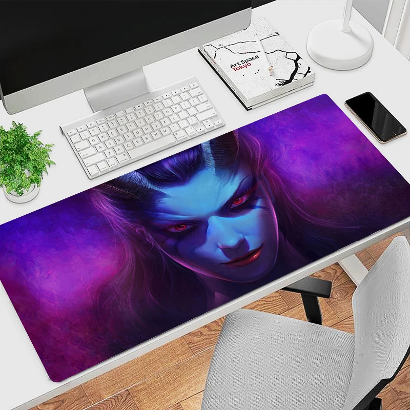 Kawaii Dota 2 Large HD Mouse Pad Home Computer Anime Girl Non Slip Keyboard Mousepad Laptop Gaming Accessories Desk Mat Carpet