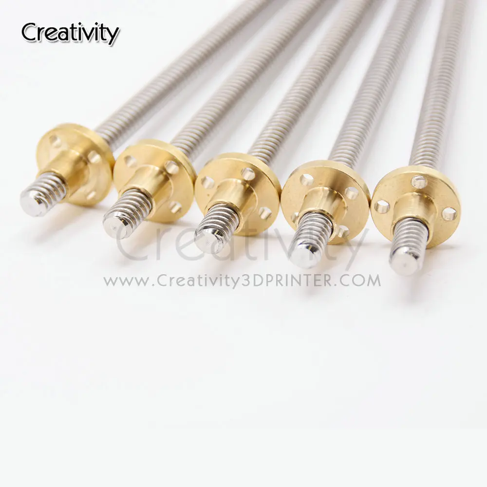 T8*8 365mm Ender 3 Lead Screw Threaded Rod 8MM Brass Nuts for Ender-3 Ender3 V2/ Ender 3 V2 Neo/ Ender3,Pro/Ender 3 Neo/Voxelab