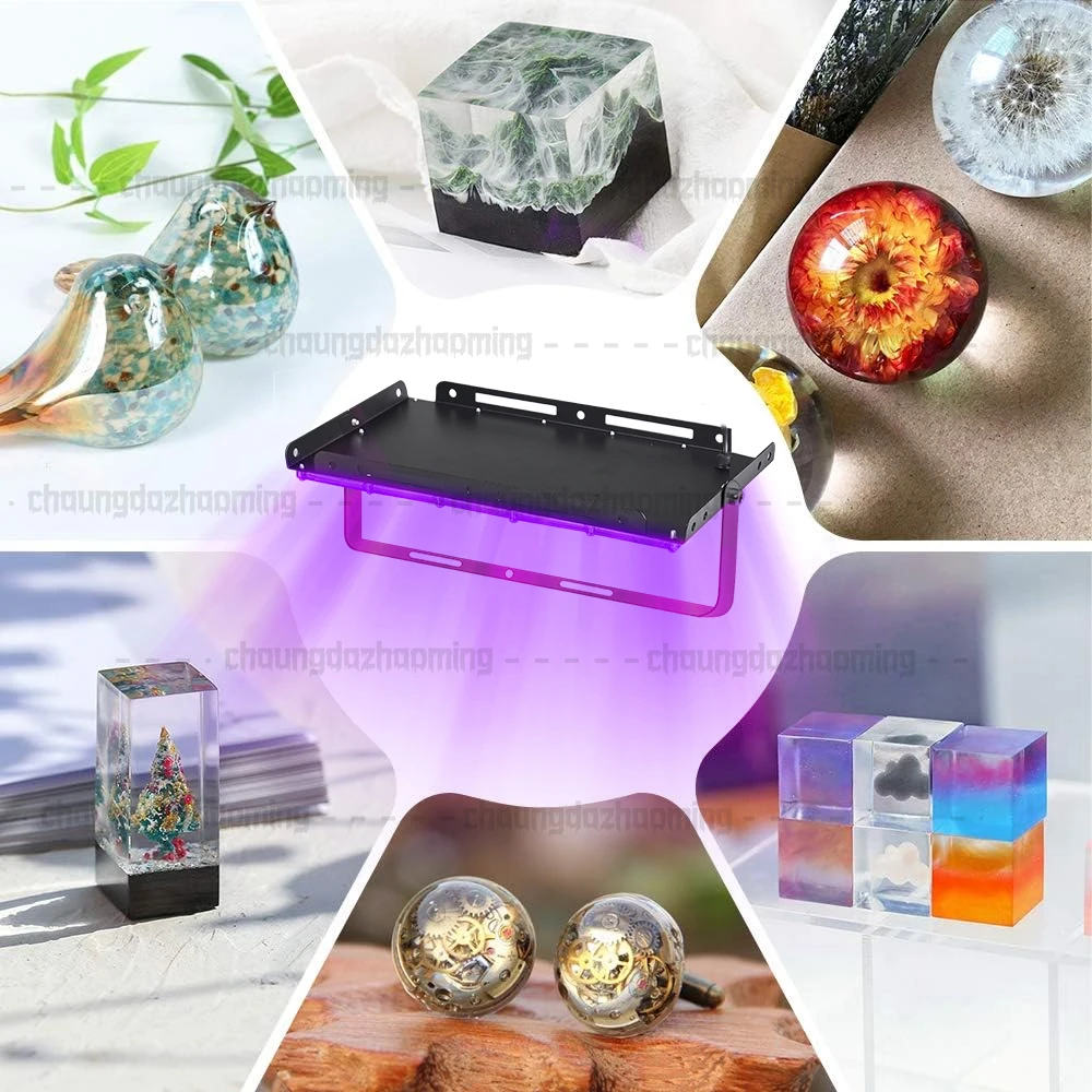 Lampada polimerizzante in resina portatile rapida da 96 LED con 96 perline LED UV, polimerizzazione ad alta efficienza per stampi in resina, creazione di gioielli in resina fai-da-te