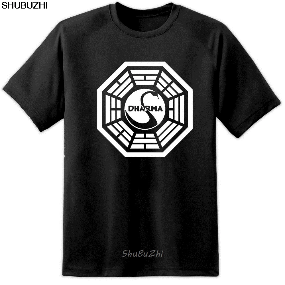 LOST DHARMA INITIATIVE HANSO FOUNDATION SWAN STATION T SHIRT Fringe X FILES Cool Casual t shirt men Unisex New Fashion sbz3432