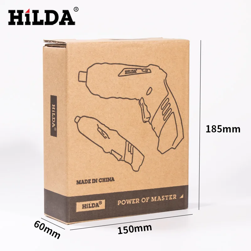 HiLDA Multifunctional rechargeable lithium battery driver mini screwdriver set electric screwdriver