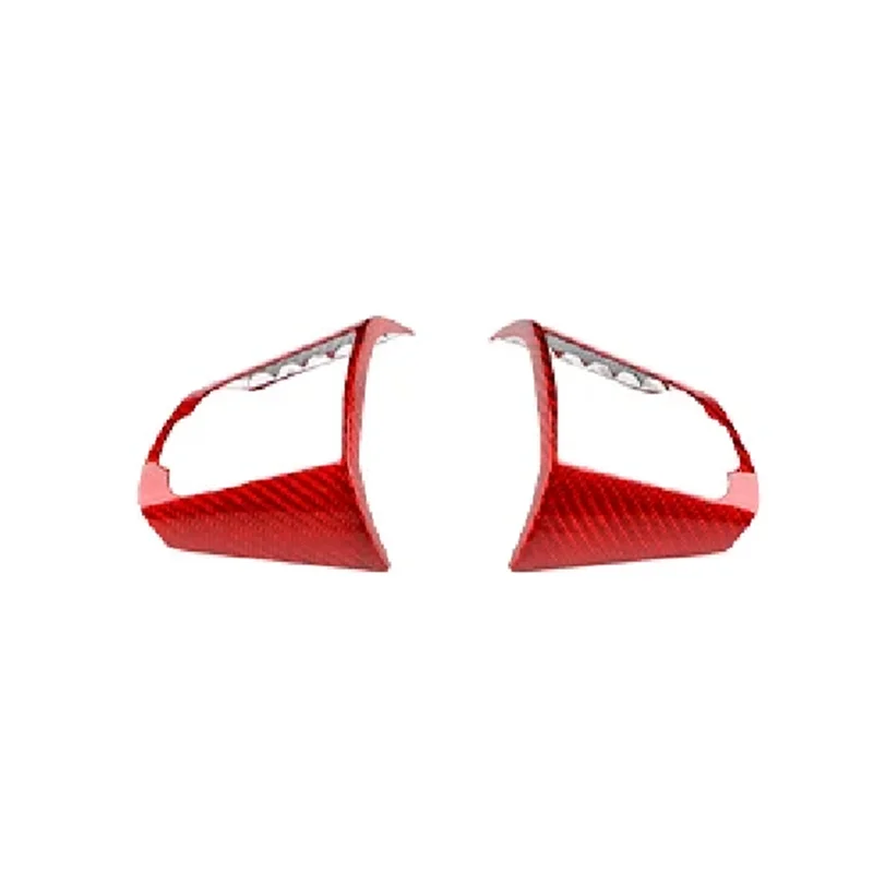 

Car Steering Wheel Panel Real Hard Carbon Fiber Cover Interior Trim Accessories For Kia Stinger 2018-2023