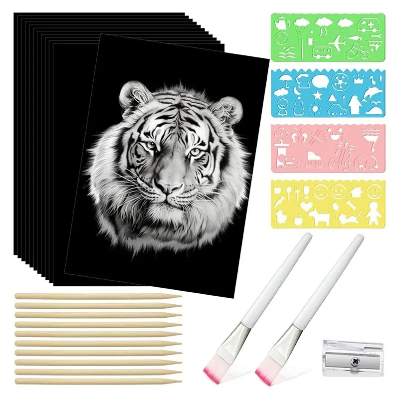 a29f-127-piezas-de-papel-para-rascar-set-de-arte-con-lapices-de-madera-y-plantillas-para-manualidades-regalos-de-fiesta-de-cumpleanos-85-x-11-pulgadas