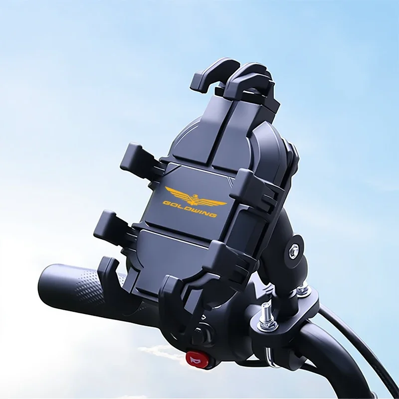 Motorcycle Riding Shock Absorption Phone Bracket Eight Claw Fixed For HONDA Goldwing 1800 GL1800 GOLDWING1800 Accessories