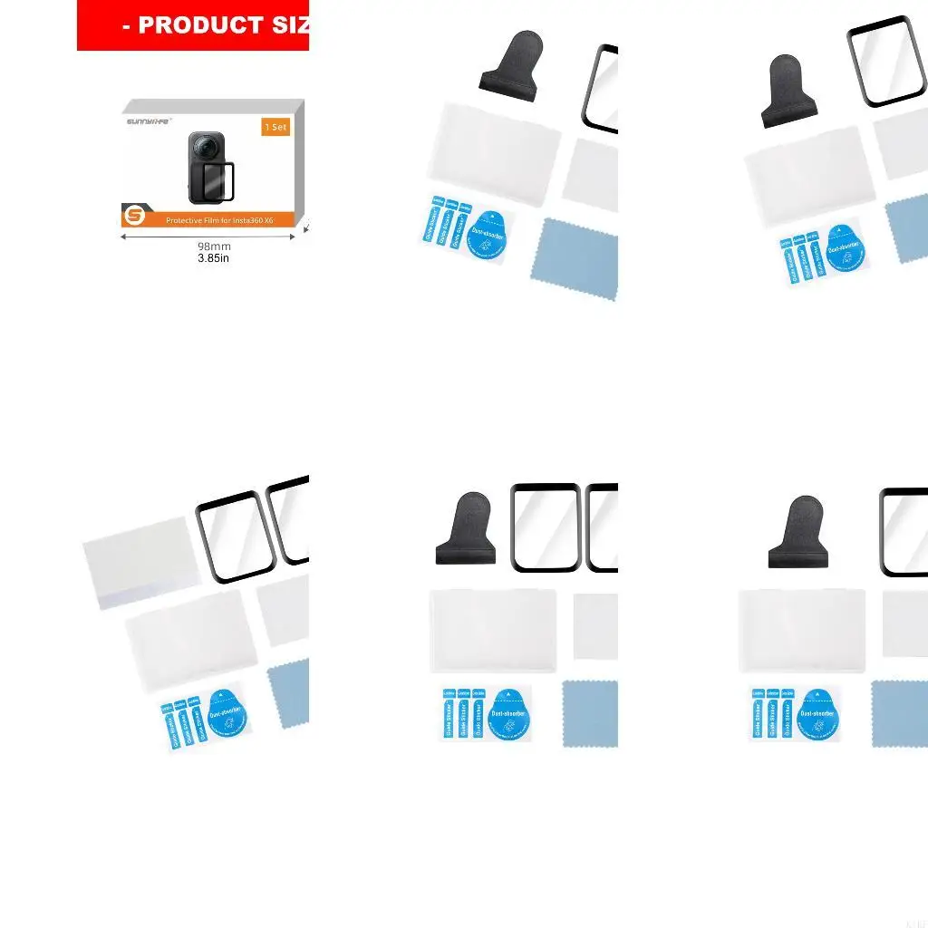 Screen Protectors for X6 Camera Screen 9H Tempered Glass Film, Clearly View Coverage, Scratch Defense with Installation K1KF