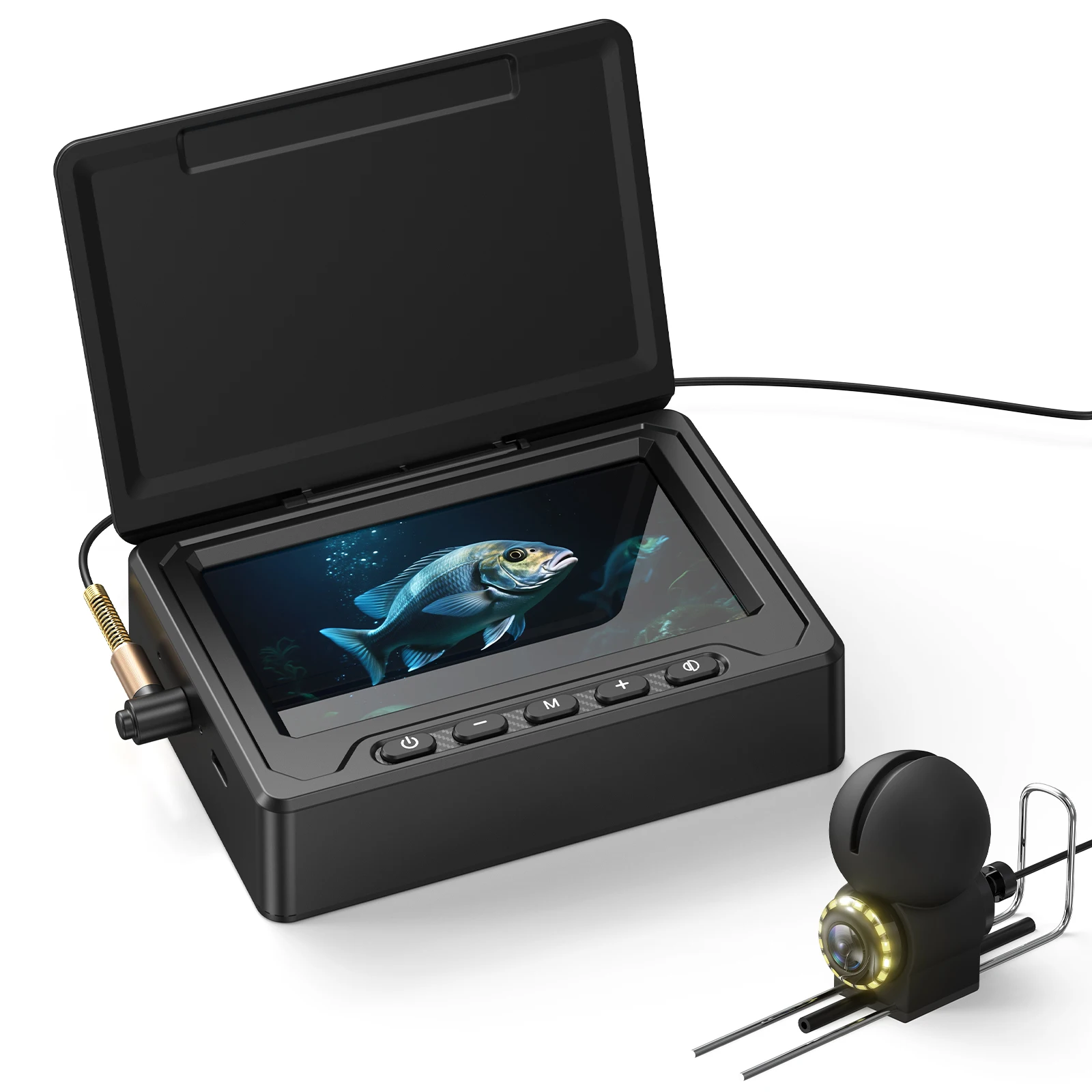 

HD1080P Ice Fishing Camera 4.3 Inch LCD Ice Fishing Camera Underwater 1000TVL Portable Fish Depth Finder Water Gift for Men