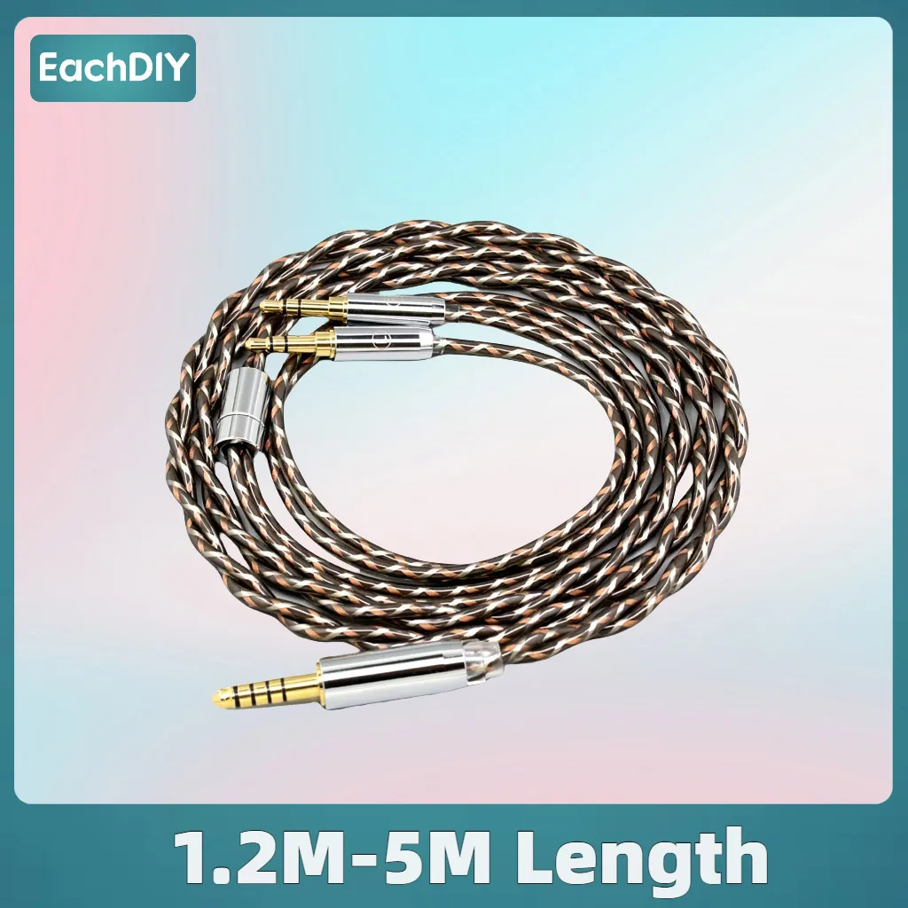 TypeX Litz Schermatura 7n OCC Cavo Auricolare Per Hifiman Sundara Ananda v3 HE1000se HE1000v2 HE6se he400se Arya XS He-35x 8880