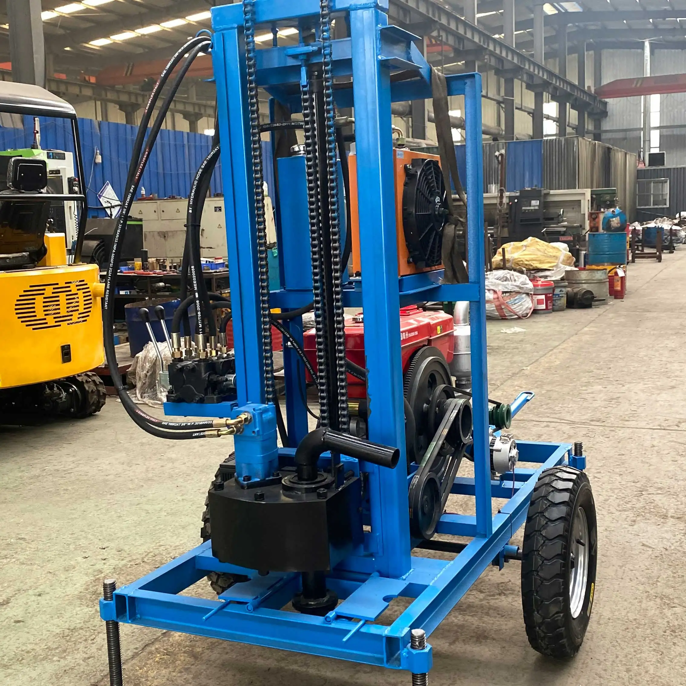 150m Electric Water Well Rotary Drilling Rig Truck Mounted Machine for Sale