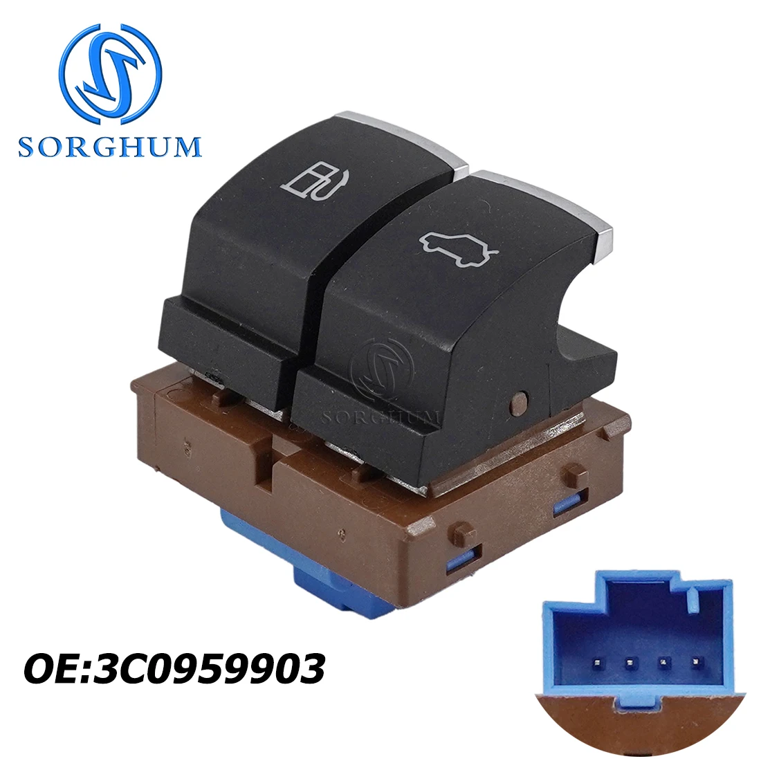 

SORGHUM For VW Jetta Golf Passat B6 3C Rabbit Fuel Tank Door Rear Trunk Release Button Switch 3C0959903 35D 959 903 3C0959903B