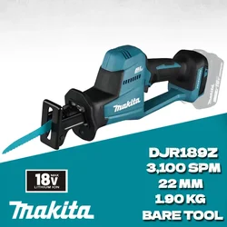 MAKITA DJR189Z Cordless Reciprocating Saw Brushless Motor One-Handed 18V LXT Rechargeable Cutting Machine Power Tools DJR189