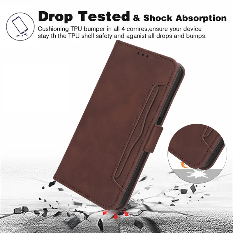 For Sharp Aquos R8 Pro Case Wallet Flip Style Skin Feel Leather Phone Cover For Aquos R8 Pro SH-51D With Separate Card Slot